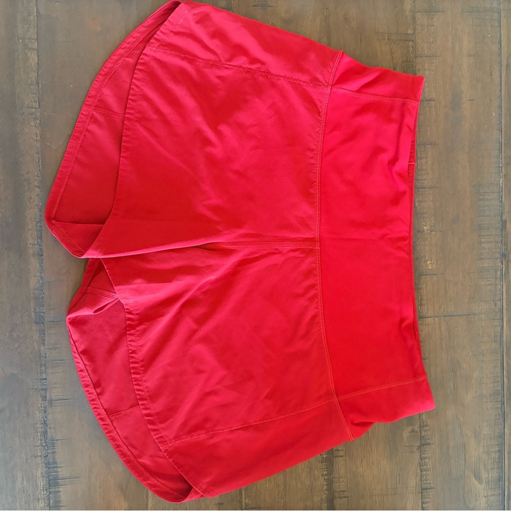 Lululemon Athletica Red Athletic Shorts
